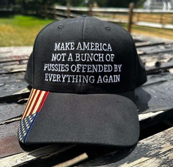 Make America not a bunch of pussies offended by everything again Embroidered Hat