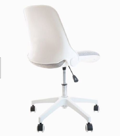 CLATINA Office Foldable Desk Chair with Wheels Adjustable Swivel Rolling Chair