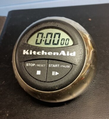 Black Chrome Kitchenaid Kitchen Aid Cooking Digital Timer Alarm Cooks Series
