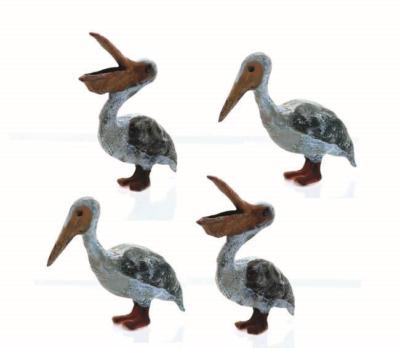 PELICANS....PELICANS.....PELICANS 4 Pack HO scale hard to find details 1/87 scl