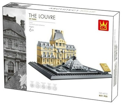 Wange 4213 Louvre in Paris Klemmbausteine Architektur Modell NEU