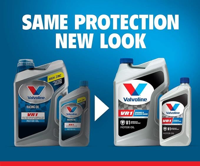 Valvoline VR1 Racing SAE 20W-50 High Performance High Zinc Motor Oil 5 QT