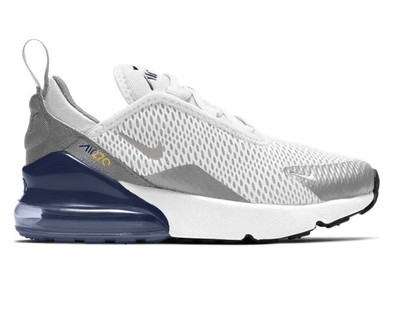 Nike Air Max 270 White/Metallic Silver для маленьких детей (AO2372 109) — 11