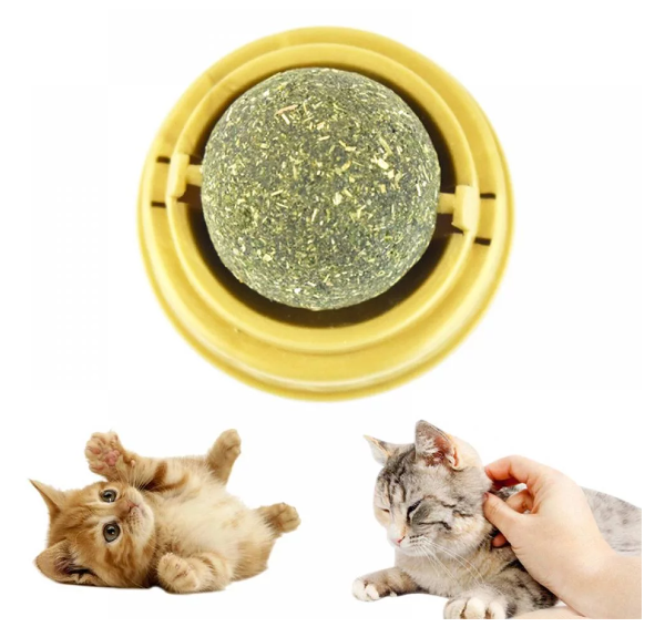 For Cats Mint Leaf Cat Catnip Treat Balls Edible Treating