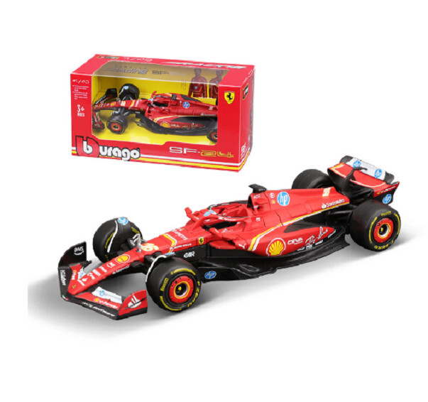 ブラーゴ 製 1/43 Ferrari SF-24 ルクレール& ジオラマセット Amazon.com: Bburago 1:43 Ferrari SF-24 (2024) Die-Cast Model