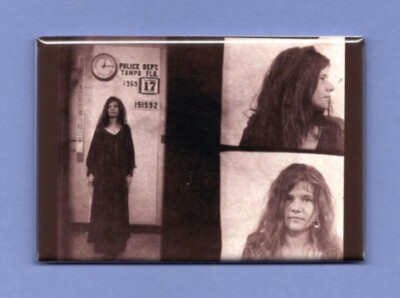 JANIS JOPLIN *2X3 FRIDGE MAGNET* ROCK N ROLL MUSIC GROUP BAND BIG BROTHER SINGER