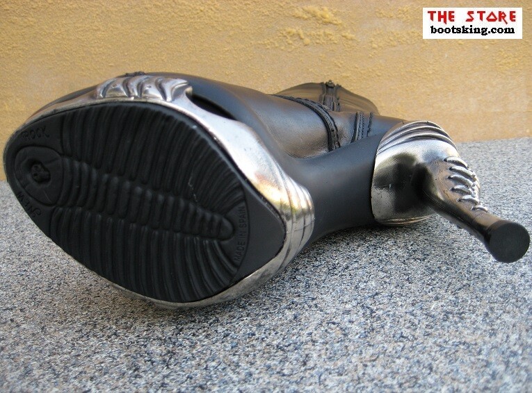 NEW ROCK BOOTS ROCK BOOTS MELANKA SCHWARZ DAMENSTIEFEL HIGH HEELS GRÖSSE 36 BIS 42