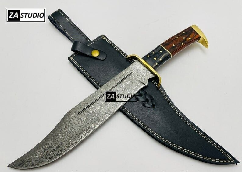 Timber Rattler Western Outlaw Style Bowie Knife