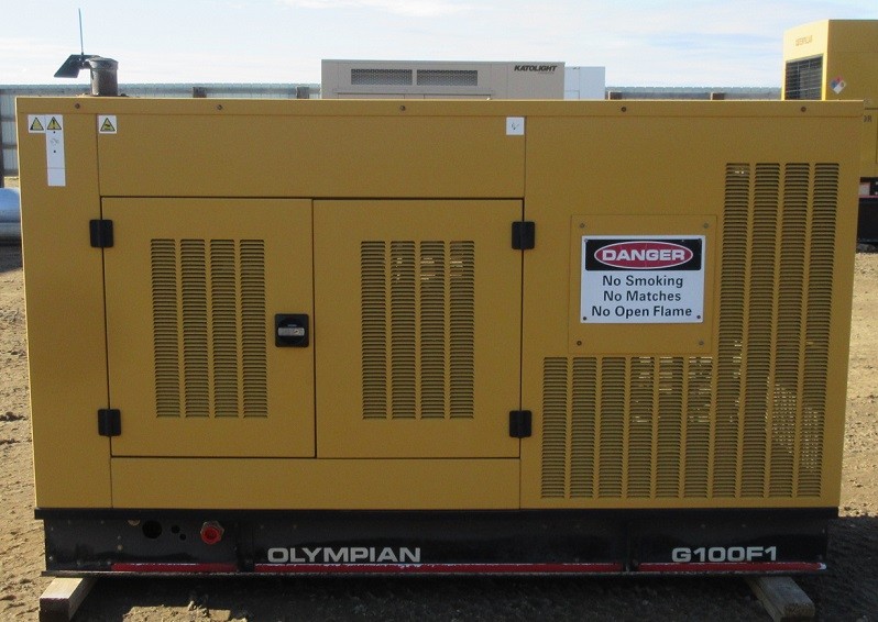 100 kw Olympian / Ford Natural Gas or Propane Generator / Genset - Load Tested