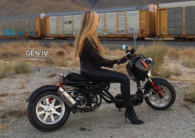 Ice Bear Newest Maddog 49cc Full Size Motor Bike Gas Scooter Moped