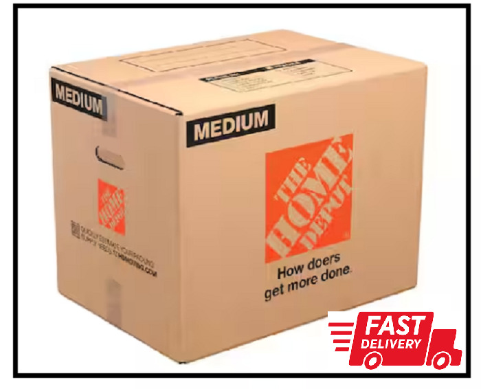 21 In. L X 15 In. W X 16 In. D Medium Moving Box With Handles (10-Pack)