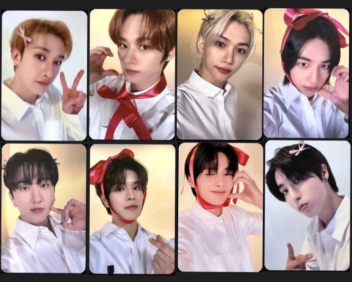 樂-STAR サインポストカード リノ skzshop US STRAY KIDS 樂 STAR ROCK STAR HMV LUCKY DRAW Official Photo