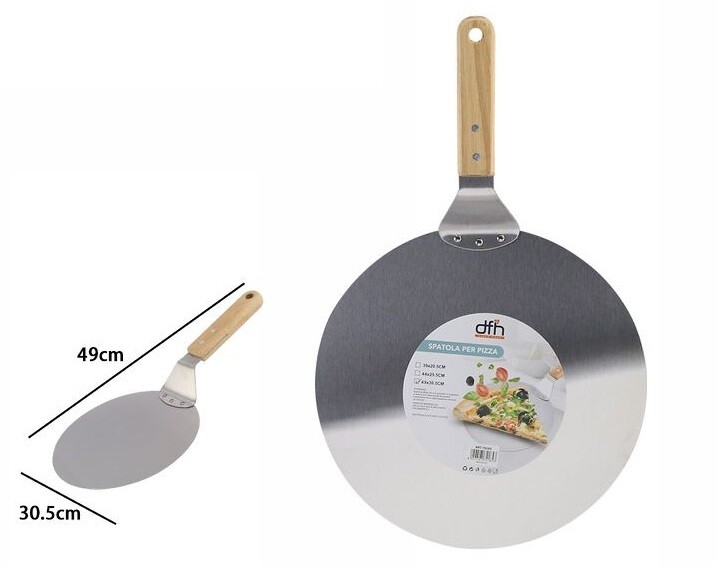 Pala Spatola Per Pizza Con Manico In Legno 49x30,5cm dfh