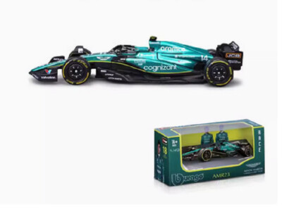 Bburago 1:43 2023 F1 AMR23 #14 Alonso Diecast Model Car NEW IN BOX