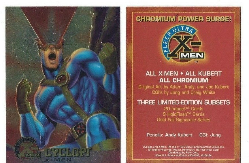 1995 Fleer Ultra Marvel X-Men Chrome Chromium Base Card You Pick Finish Your Set