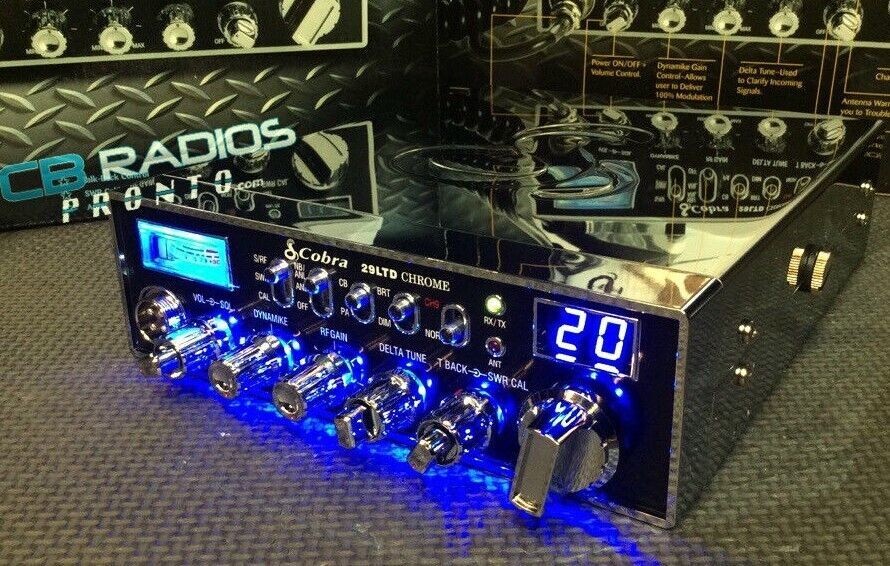 Cobra 29 LTD Chrome | BLUE NITRO LED LIGHT RINGS