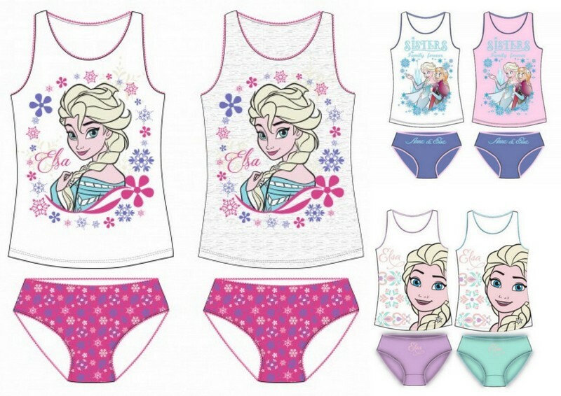 Frozen Unterwäsche-Set Unterhemd Unterhose Mädchen 104/110 116/22 128/134