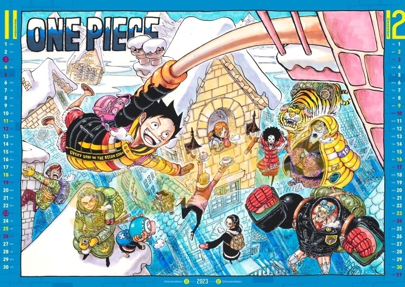ONE PIECE　コミックカレンダー　缶　2017 未開封　calendar ONE PIECE』コミックカレンダー2017 缶入り 日めくり | 尾田