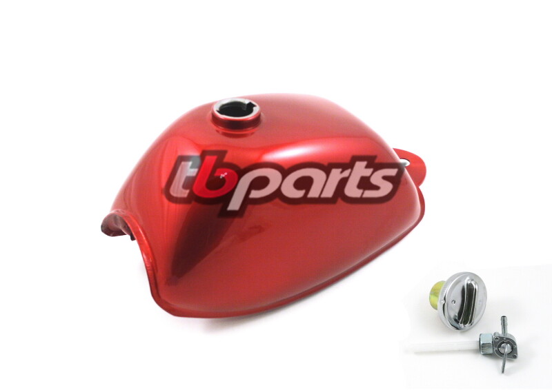 たんず Honda Z50 Z 50 K3-78 Gas Fuel Tank W/Cap & Valve Candy Red