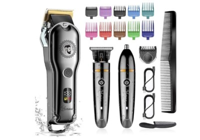 LUJO BARBERO Maquina De Cortar Cabello Recortadora Recortar Kit Pelo Corte PRO