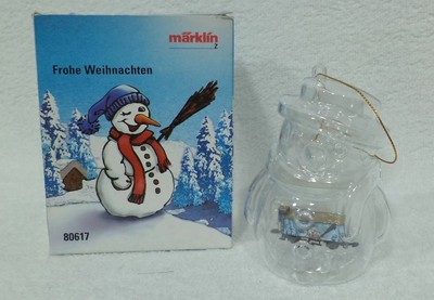 Marklin mini club z mini club z SPECIAAL SNEEUWMAN KERSTBAL met wagen
