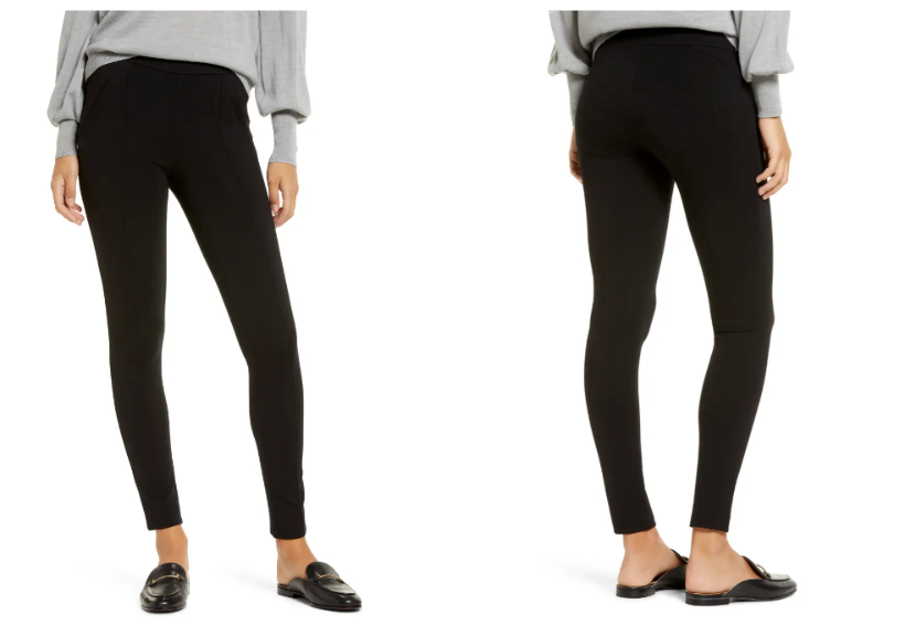 

NEW WIT - WISDOM Черные вязаные леггинсы со швом до щиколотки  Petite XL NORDSTROM, Черный