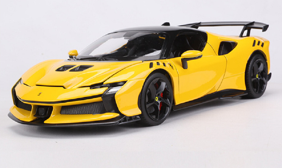 ☆1/64 Ferrari SF90 XX DMH イエロー ミニカー☆ Preorder] DMH 1:64 Ferrari SF90 XX Stradale hardtop (3