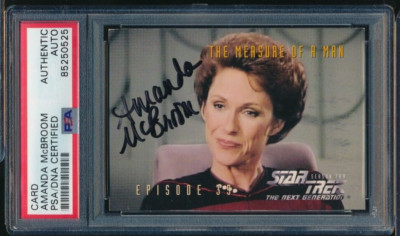 1995 SkyBox Star Trek Next Generation #160 Amanda McBroom signed auto PSA/DNA 02