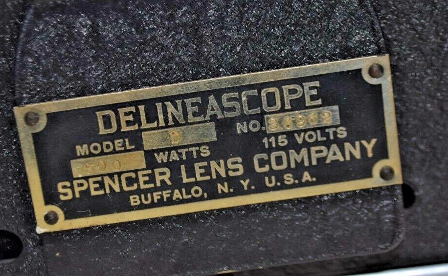 Delineascope  Model 500 Spencer Company Vintage circ. 1920's