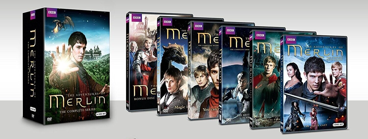 The Adventures of MERLIN Complete Series Collection(DVD,24