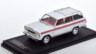 JEEP GRAND WAGONEER 4WD 1989 SILVER RED LANES TOPMARQUES TM43-19G 1:43 TOP