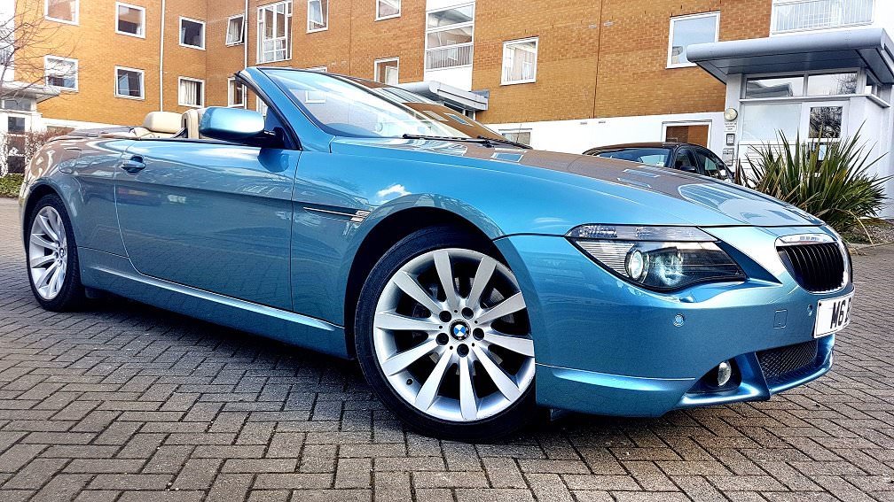 SUPERB BLUE BMW 6 SERIES 3.0 M SPORT LOW MILEAGE AUTO 630i CONVERTIBLE ...