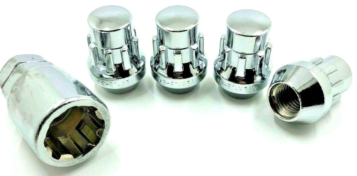 4 x ALLOY WHEEL LOCKING WHEEL NUTS FOR FORD FIESTA M12 X 1.5 19MM BOLTS