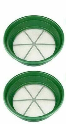 2pc CLASSIFIER SIFTING PAN SET 1/4''  & 1/8'' FOR YOUR GOLD PANNING 