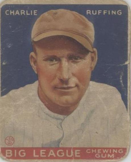 1933 Goudey Big League Chewing Gum - Red Ruffing #56