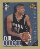 1997 Press Pass Double Threat - Tim Duncan #34