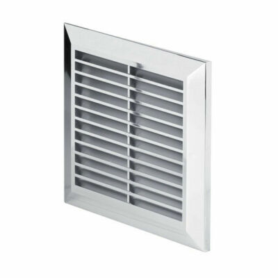 Chrome Air Vent Grille 165mm x 235mm Silver Wall Ventilation Cover Grid T26M