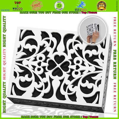 Doorbell Chime Cover Box Only, White Door Bell Covers for Wall, Wood Piano Paint