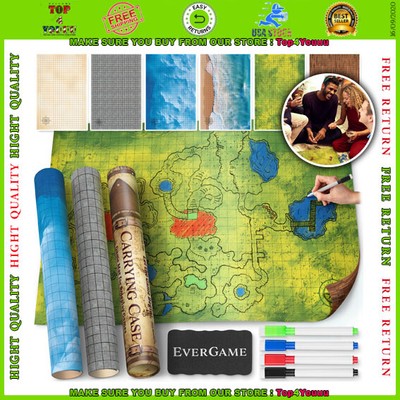 Dungeons & Dragons Game Mats (24X36), Ultimate DND Board Game Battle Maps