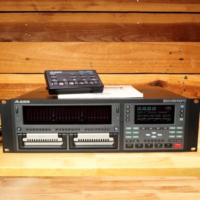 Alesis HD24 24-Track Rackmount Hard Disk Recorder +2 Caddies Remote Manual Clean