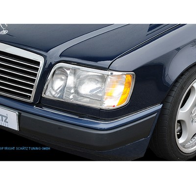 MERCEDES W124 - SCHEINWERFERBLENDEN (ABS) (grundiert) - Scheinwerferschutz