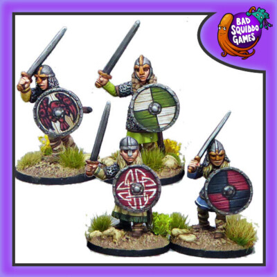 Bad Squiddo Games Shieldmaiden Hearthguard with Swords BSQ BFM060