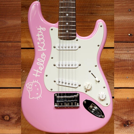 Squier hello Kitty Stratocaster