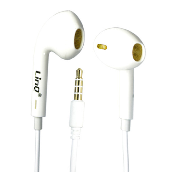 Auricolari Cuffie Stereo Con Microfono Smartphone Jack 3,5mm Linq Es6