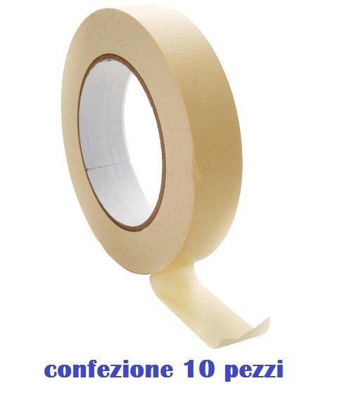 Set 10 Rotolo Carta Gommata Nastro Carrozziere Pittura Misura 30x50 moc