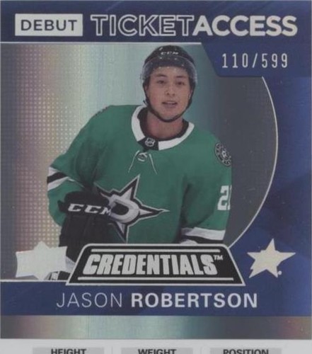2021-22 Upper Deck Credentials - Jason Robertson #137