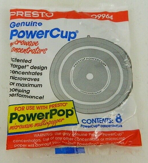Presto Genuine Power Cup Microwave Concentrators 8 pk New #0