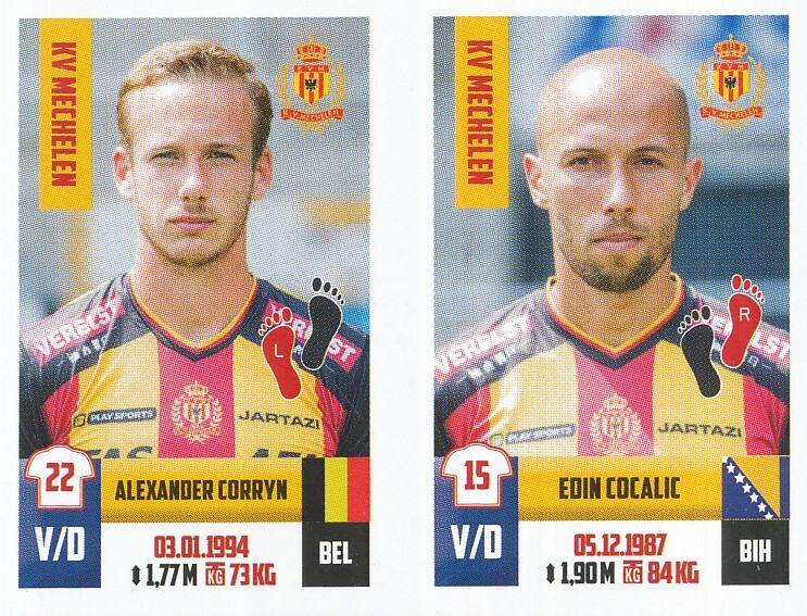 368 Corryn / Edin Cocalic # Belgique Kv.Mechelen Sticker Pro League 2019