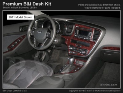 Dash Trim Kit for KIA OPTIMA 11 12 13 carbon fiber wood aluminum
