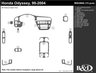 HONDA ODYSSEY 99 2000 2001 2002 2003 2004 DASH TRIM a